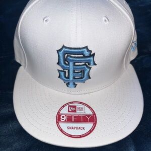 New Era 9Fifty White and Blue Snapback